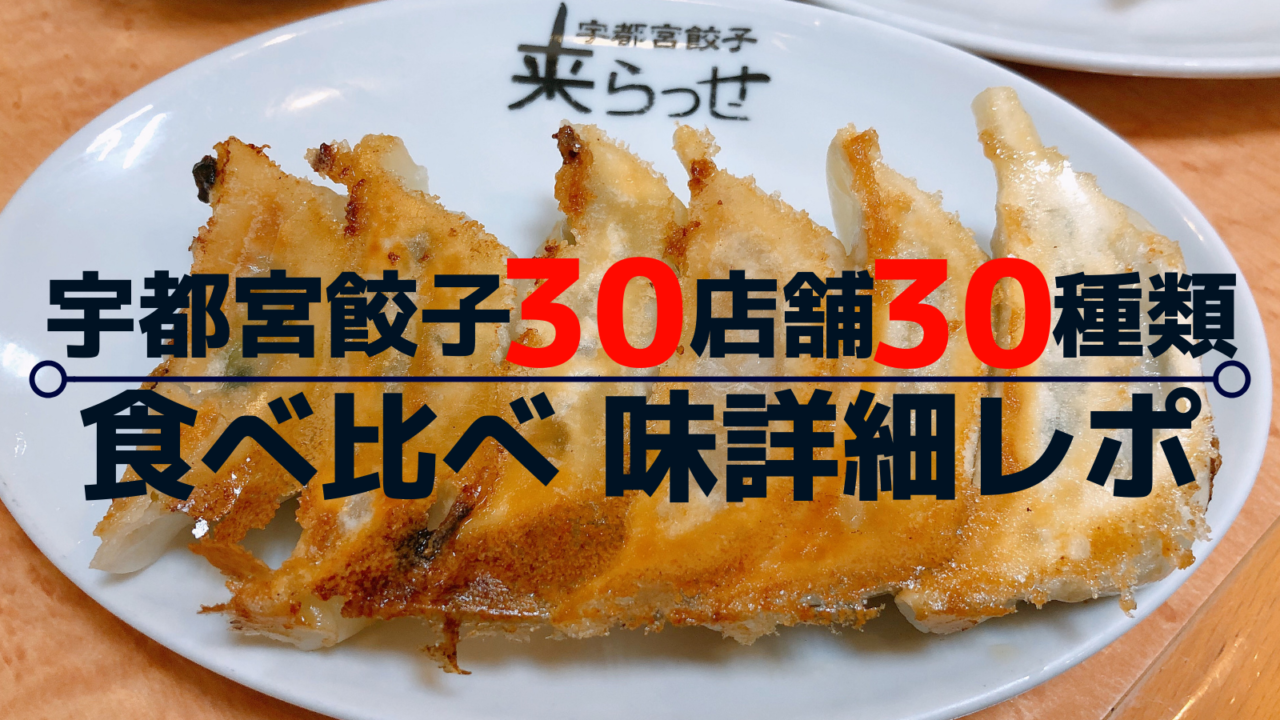 来らっせ 宇都宮餃子 30店舗 食べ比べしてみた 味の詳細レポ 来らっせでの食べ比べのメリット デメリット はろりくブログ