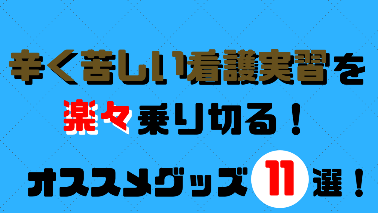 辛く苦しい看護実習を楽々乗り切る 看護学生オススメグッズ１１選 はろりくブログ